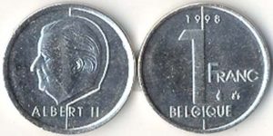 Belgium KM187(U) 1 Franc