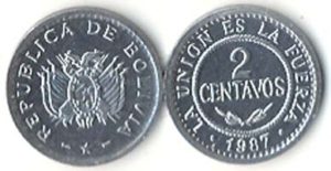 Bolivia KM200(U) 2 Centavos