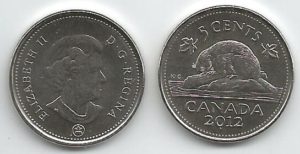 Canada KM491(U) 5 Cents