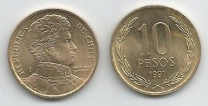 Chile KM228.2(U) 10 Pesos