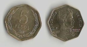 Chile KM232(U) 5 Pesos
