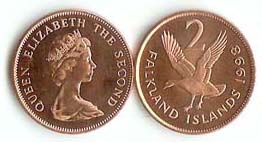 Falkland Islands KM3a(U) 2 Pence