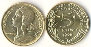 France KM933(U) 5 Centimes