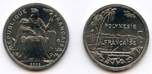 French Polynesia KM11(U) 1 Franc