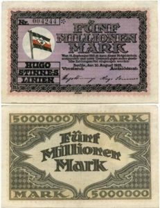 GermanyP1923-8(F-AU) 5 Millionen Mark