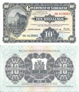 Gibraltar PNEW(U) 10 Shilling