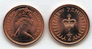 Great Britain KM914(U) 1/2 N.Penny