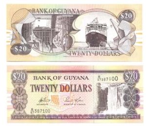Guyana P30e(U) 20 Dollars