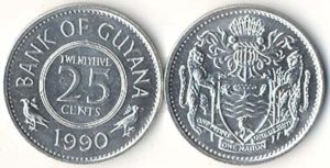 Guyana KM34(U) 25 Cents