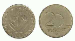 Hungary KM696(VF-XF) 20 Forint