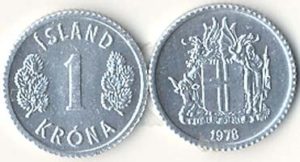 Iceland KM23(U) 1 Krona
