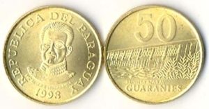Paraguay KM191(U) 50 Guaranies