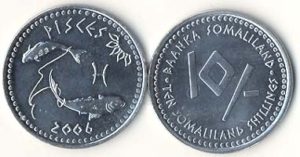 SomalilandKM8(U) 10 Shillings Pisces