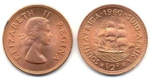 South AfricaKM45(U) 1/2 Penny