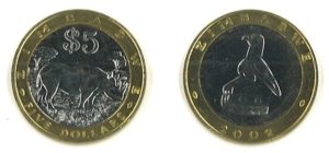 Zimbabwe KM13(U) 5 Dollars
